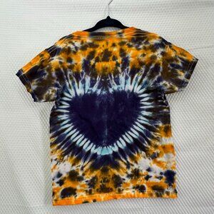 Tye Dye Heart T-shirt handmade kids size 4